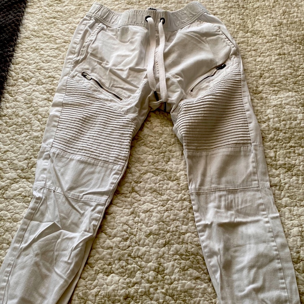 CSG White Joggers Small